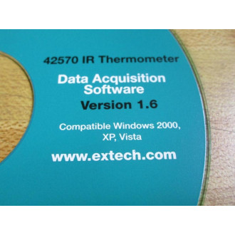 Extech Instruments 42570 IR Data Acquisition Software CD Version 1.6 - Used