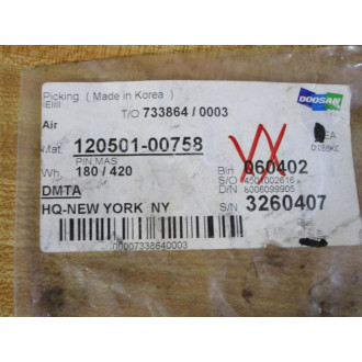Doosan 120501-00758 MAS Pin 12050100758 (Pack of 4)
