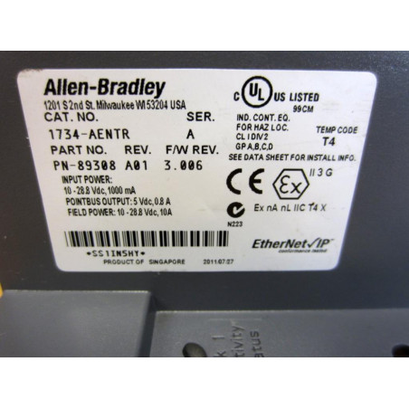 Allen Bradley 1734-AENTR Communication Adapter Module W1734RTB - New No Box