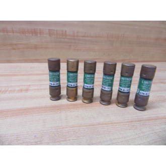 Limitron KTN-R-15 Bussmann Fuse Cooper KTNR15 Old Stock (Pack of 6) - New No Box
