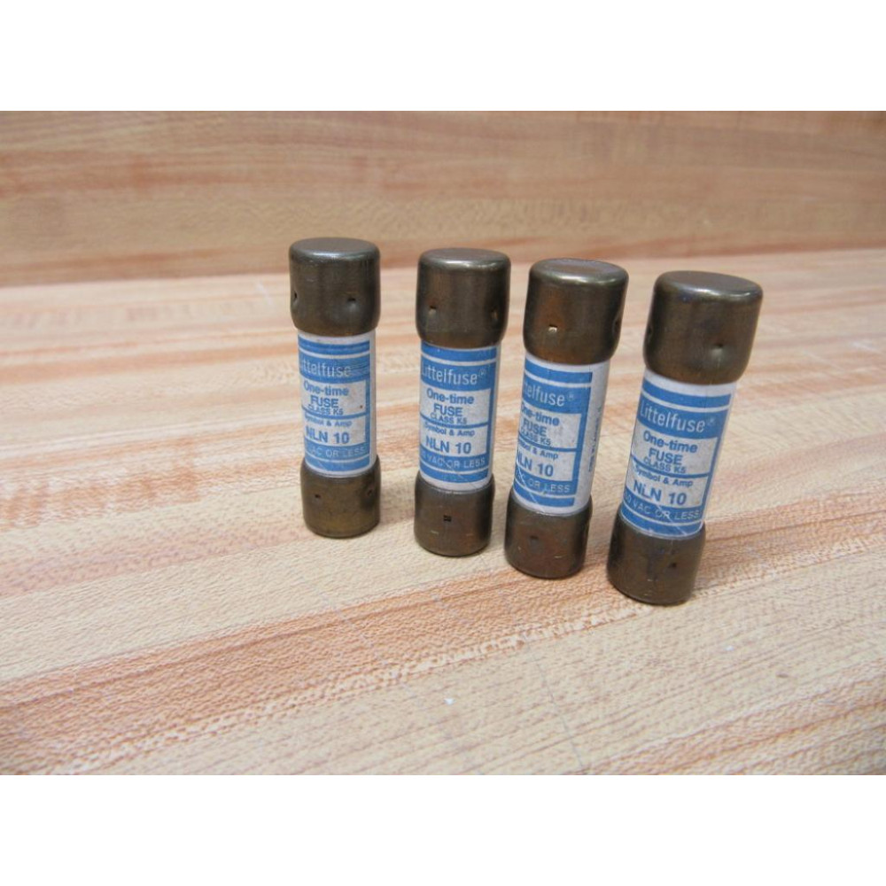 Littelfuse NLN 10 Tracor Fuse NLN10 (Pack of 4) - New No Box