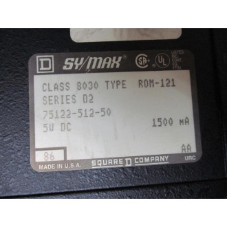 Square D 8030-ROM-121 SyMax Output Module 8030ROM121 Ser.D2 - Used