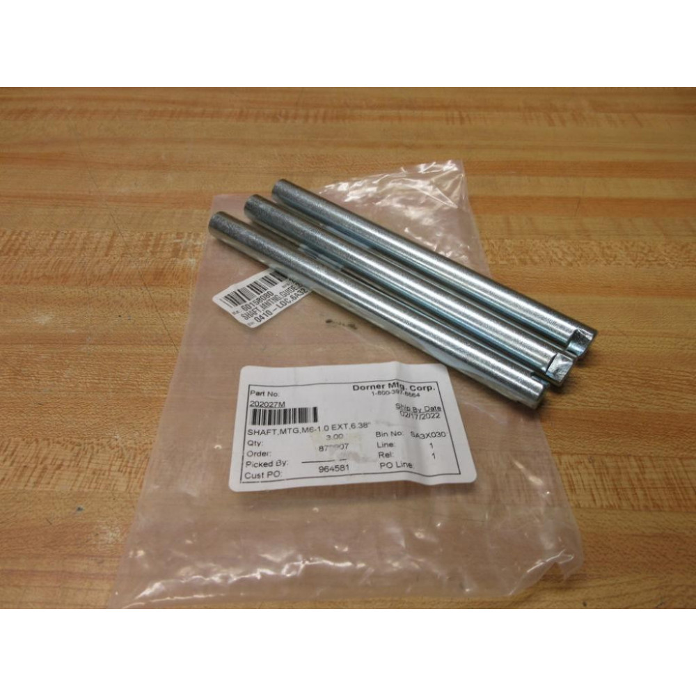 Dorner Mfg. 202027M Shaft (Pack of 3)