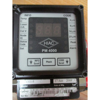 HIAC PT4000-8 Liquid Particle Monitor PT40008 - Used