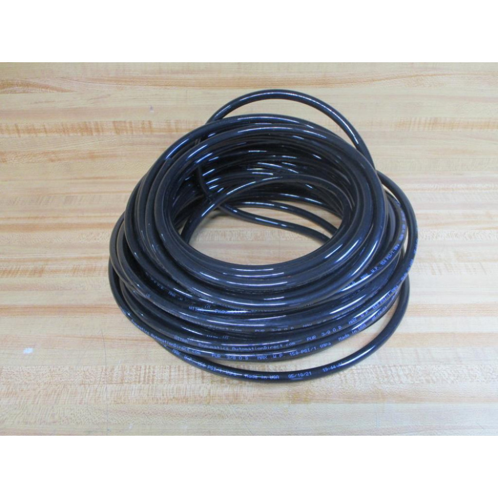 Nitra Pneumatics PUR 38 O.D. Tubing PUR38OD Black, 90' - New No Box