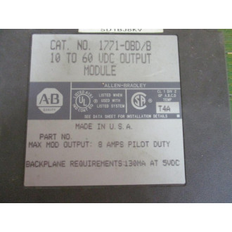 Allen Bradley 1771-OBD Module 1771-0BD Series B - Used