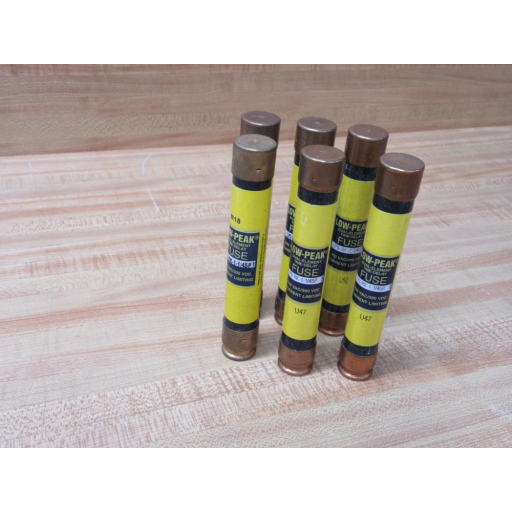 Bussmann LPS-RK-1-14SP Low-Peak Fuse LPSRK114SP (Pack of 6) - New No Box