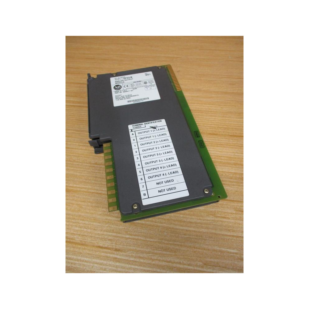 Allen Bradley 1771-OFE2 Module Ser B,Rev W01,FW Rev B,96283471G01 - Used Allen Bradley 1771-OFE2 Module Ser B,Rev W01,FW Rev B,96283471G01 - Used