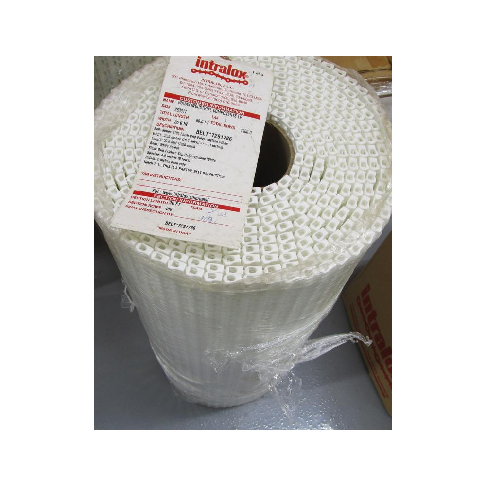 Intralox 1100-26"x20' Conveyor Belt 1100 - New No Box