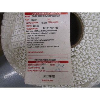 Intralox 1100-26"x20' Conveyor Belt 1100 - New No Box