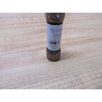Littelfuse L25S 3 Powr-Gard Fuse L25S3 Old Stock (Pack of 4) - New No Box