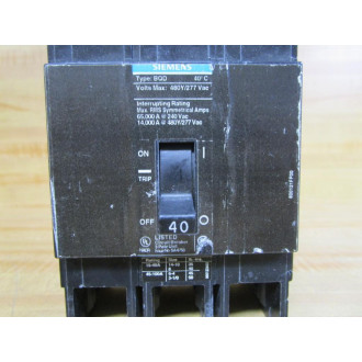 Siemens BQD340 40A Circuit Breaker - New No Box