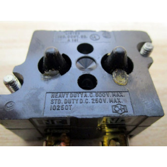 Cutler Hammer 10250T3 Eaton Contact Block 2 NC - Used