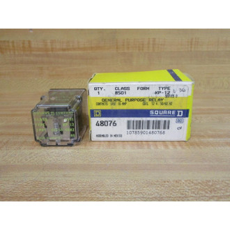 Square D 8501-KPD-12 Relay 8501KPD12 Coil 12V 48076