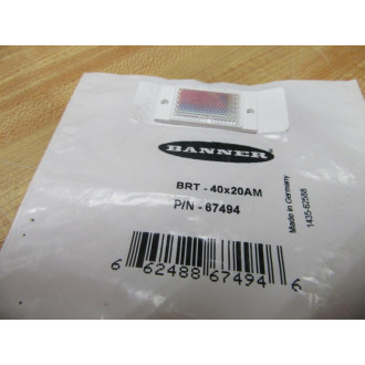 Banner BRT-40x20AM Retroreflective Target 67494