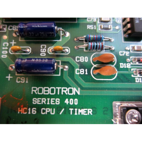 Robotron 473-0-0414-01 Rev. 2 HC16 CPUTimer Board 4730041401 - Used