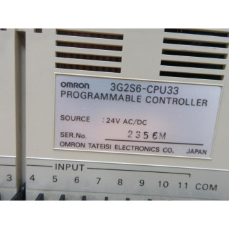 Omron 3G2S6-CPU33 Programmable Controller 3G2S6CPU33 - Used