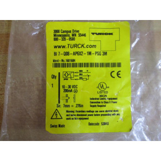 Turck BI 7-Q08-AP6X2-1M-PSG 3M Inductive Sensor 1601684