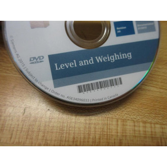 Siemens A5E34096033 Level And Weighing CD - New No Box