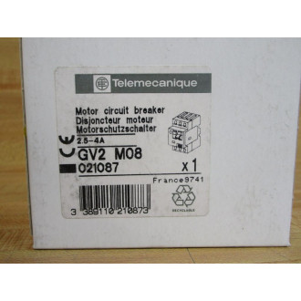 Telemecanique GV2-M08 Motor Circuit Breaker 021087