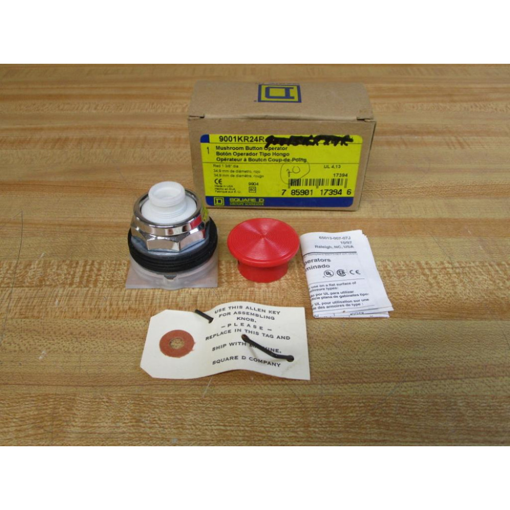 Square D Schneider 9001KR24R Square D Mushroom Button Operator