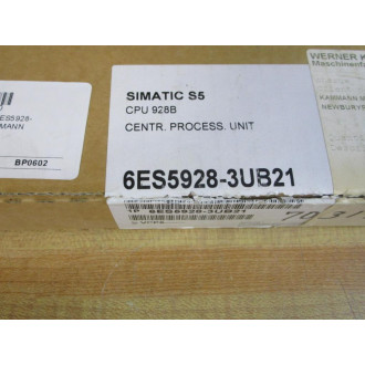 Siemens 6ES5928-3UB21 Processor Module CPU 928B