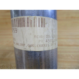 Ralphs-Pugh RAL3RP.G46.C68X15.00"BF Conveyor Roller RAL3RP - New No Box