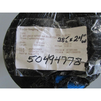 Forbo Siegling E 4H U8U8 NPMT-NA BLUE FDA Conveyor Belt 50494778