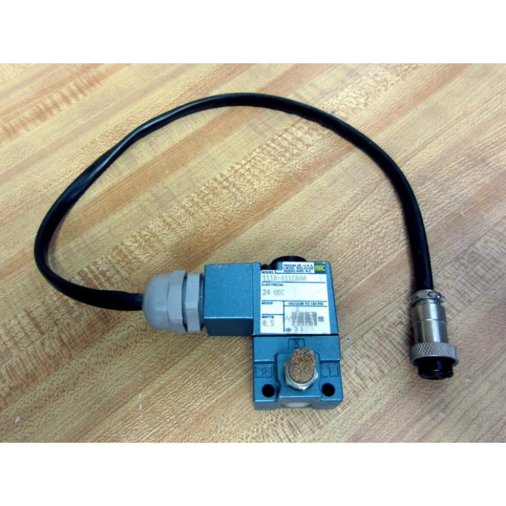 Mac Valves 111B-611CAAA Valve 111B611CAAA - New No Box Mac Valves 111B-611CAAA Valve 111B611CAAA - New No Box