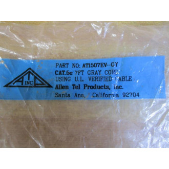 Allen Tel AT1507EV-GY Patch Cable 5e 7FT