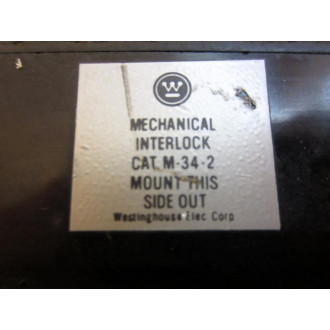 Westinghouse M-34-2 Mechanical Interlock M342 - Used