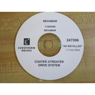 Eurotherm Drives 11000558 Nevamar Coater 3Treater CD Set 247096 - Used