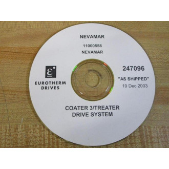 Eurotherm Drives 11000558 Nevamar Coater 3Treater CD Set 247096 - Used
