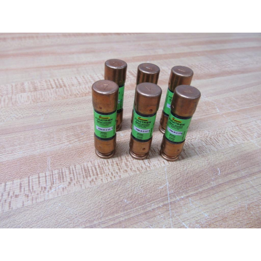 Fusetron FRN-R-3 12 Bussmann Fuse FRNR312 (Pack of 6) - New No Box