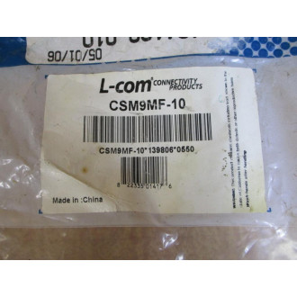 L-Com CSM9MF-10 Molded D-Sub Cable CSM9MF10