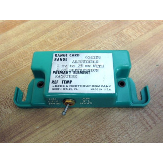 Leeds & Northrup 651208 Range Card - Used