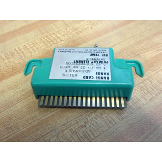 Leeds & Northrup 651208 Range Card - Used