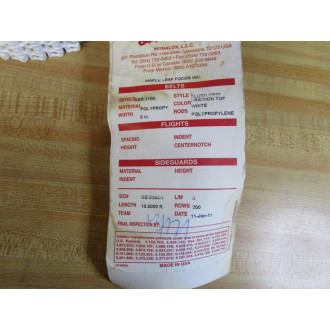 Intralox 1100-5"x10' Flush Grid Friction Top Belt 1100 - New No Box