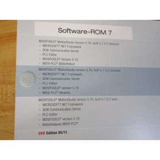 SEW-Eurodrive 1710 51450511 Movitools Motion Studio Software-ROM 7 - Used
