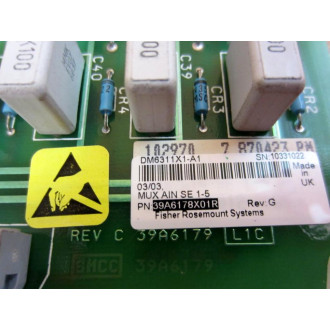 Emerson DM6311X1-A1 Mux AIN SE 1-5 39A6179 39A6178X01R - Used