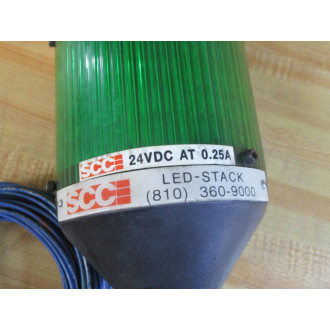 SCC 4000-BG-Y-R-24V LED Stack Light 4000BGYR24V - Used