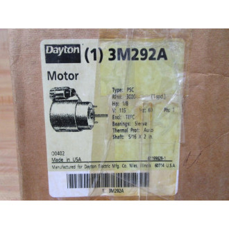 Dayton Electric 3M292A Motor