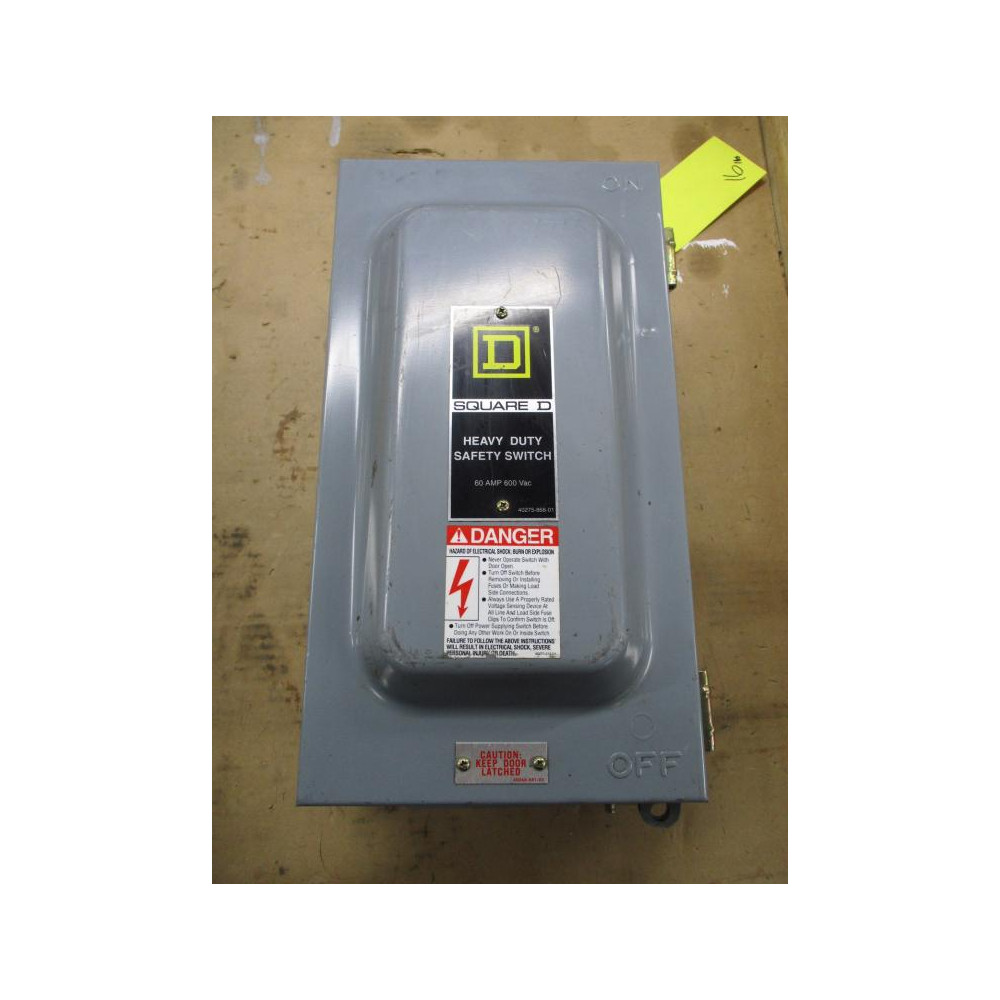 Square D H362AWC Safety Switch Ser. F1, WO Handle - Used
