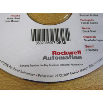 Automation 3532036007-DRA8 Allen-Bradley CD - New No Box