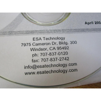 ESA Technology 4080 147 RE 21499 Demo Software Manuals CD - Used