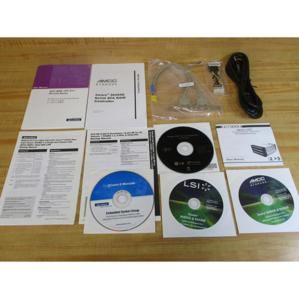 Advantech ACP-4000IPC-611IPC-610 AMCC Software Kit 9650SE - New No Box