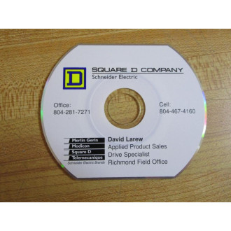 Schneider Electric 8800EP9801 R1299 Square D AC Drivers & Soft Starters CD - Used