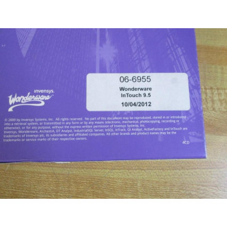 Invensys Systems 06-6955 Wonderware InTouch 9.5 066955 - Used