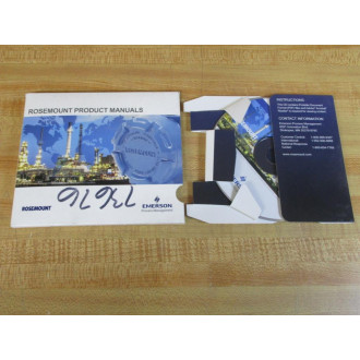 Emerson 00822-0100-0010 Rosemount Product Manuals CD Rev. CC - Used