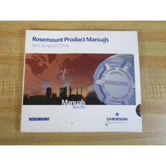 Emerson 00822-0100-0010 Rosemount Product Manuals CD Rev. BV - Used